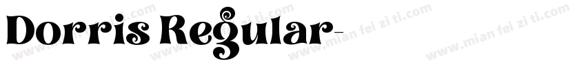 Dorris Regular字体转换